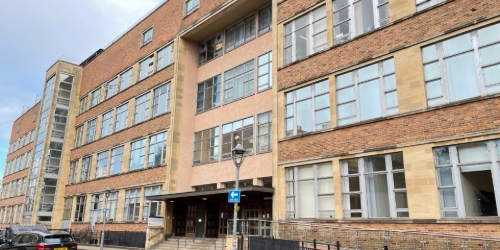 External photo of the Biomedical Building